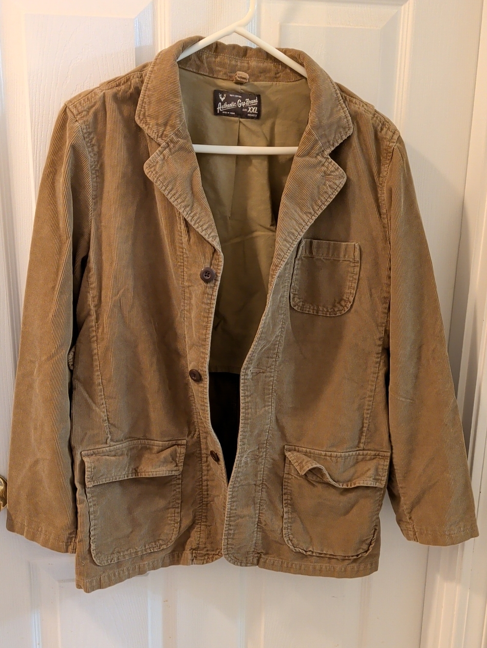 GAP Tan Corduroy Lightweight Shirt Jacket